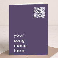 Say it with Music | Purple QR Code Streamable Song