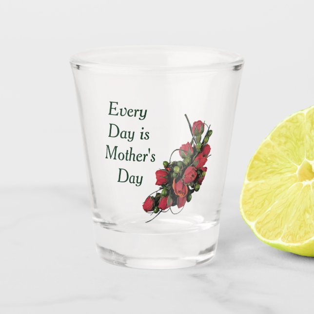 Say It with Roses Shot Glass (Front)