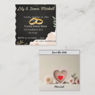 Say It With Style Married Invitations Cards