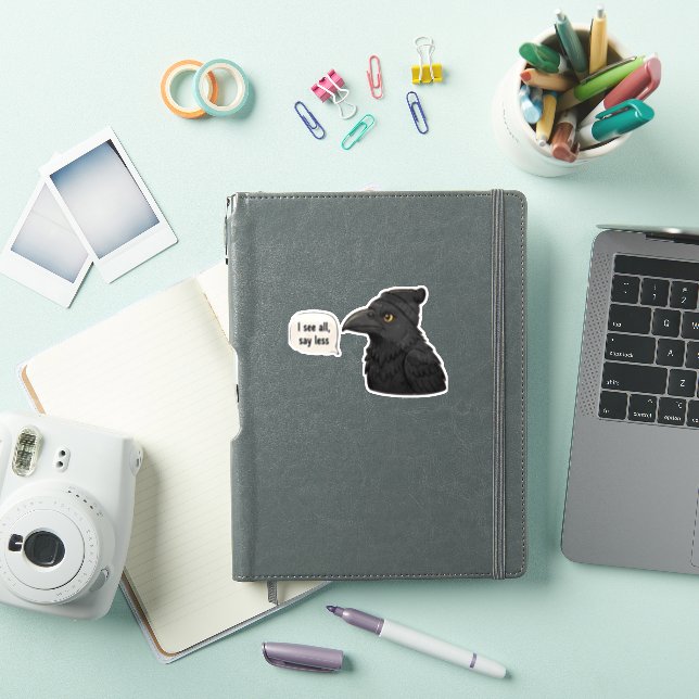 Say Less I See All | Funny Introvert Quote Sticker (iPad Cover)