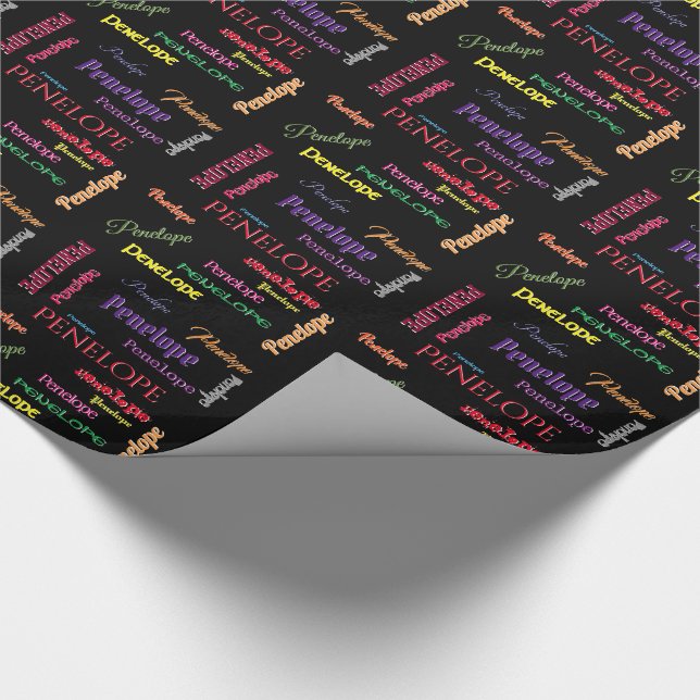 Say My Name Your Name Here Wrapping Paper (Corner)