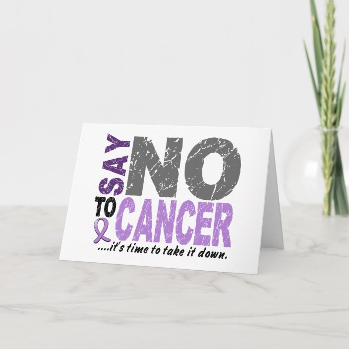 Say NO To Cancer 1 Card | Zazzle.com