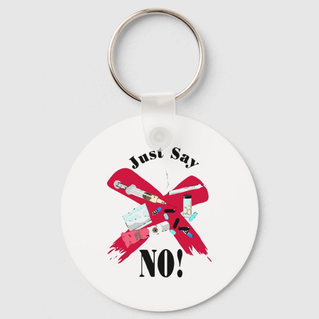 Say No to Drugs Keychain (Front)