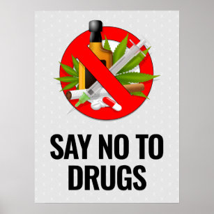 Say No To Drugs Poster - 18x24