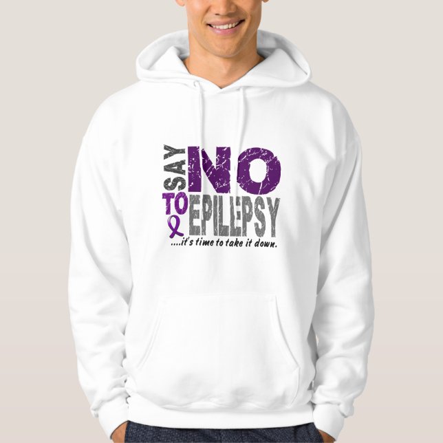 Say NO To Epilepsy 1 Hoodie (Front)