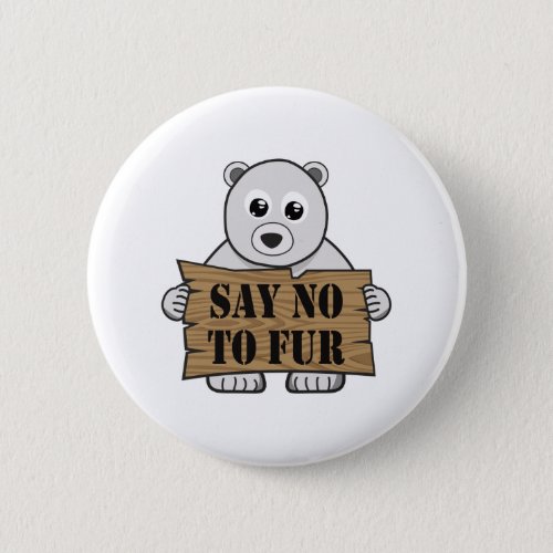 Say no to Fur Button