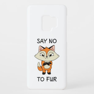 Say no to Fur - Sad Fox Case-Mate Samsung Galaxy S9 Case