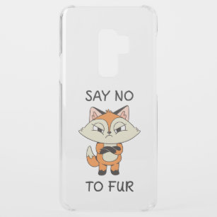 Say no to Fur - Sad Fox Uncommon Samsung Galaxy S9 Plus Case