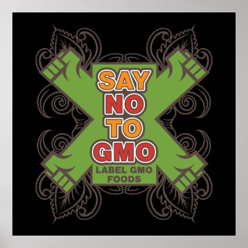 Say No to GMO Poster