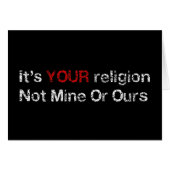 Say No To God Cults (Front Horizontal)