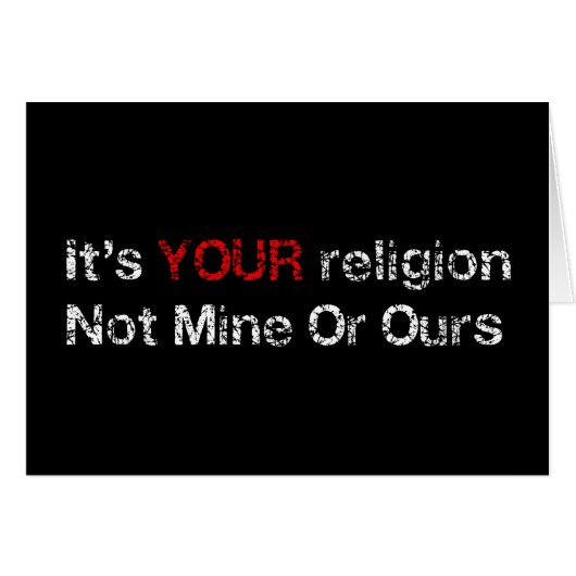 Say No To God Cults Cards (Front Horizontal)