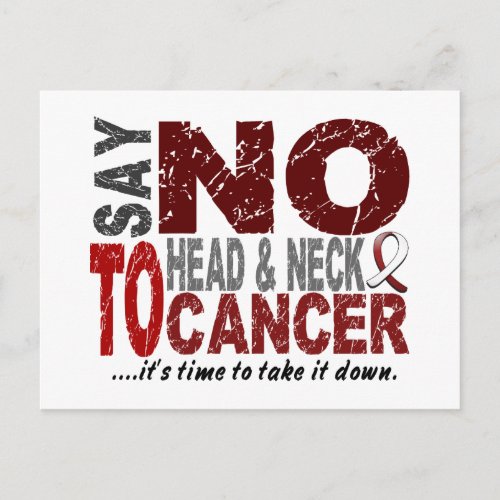 Say NO To Head and Neck Cancer 1 Postcard