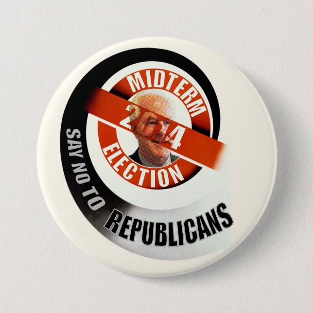 Say no to John Cornyn in 2014 Pinback Button (Front)