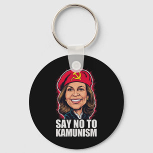 Say No To Kamunism Vote Trump Vance 2024 Funny Pol Keychain