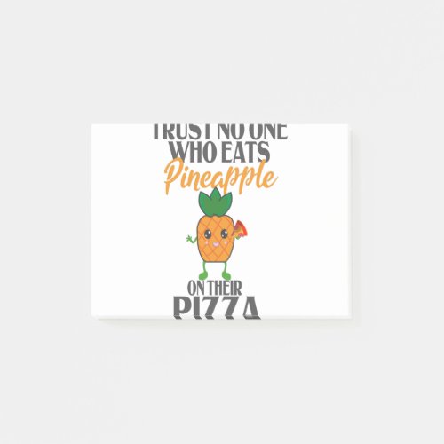 Say No To pineapple On Pizza Funny Pineapple Pizza Post_it Notes