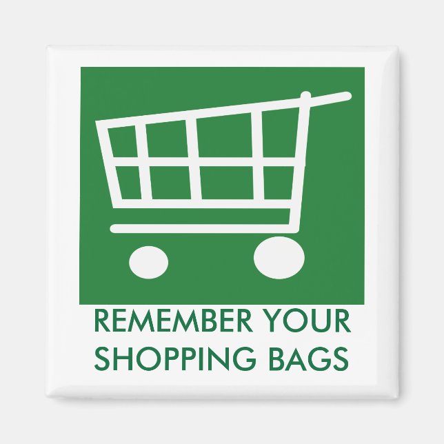 SAY NO to plastic bags Magnet (Front)