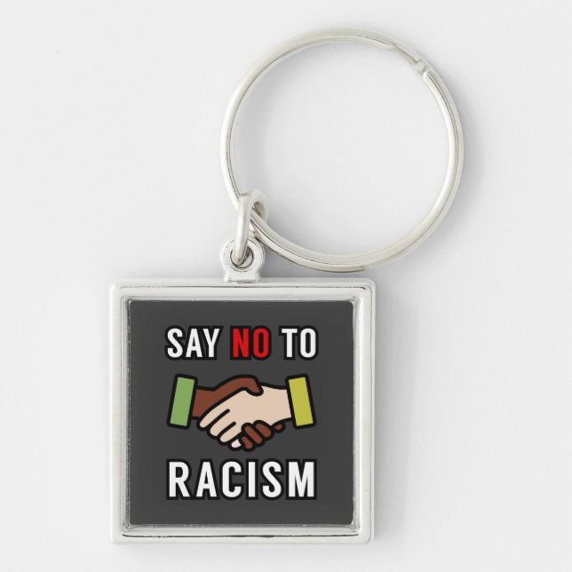 Say No To Racism Keychain (Front)