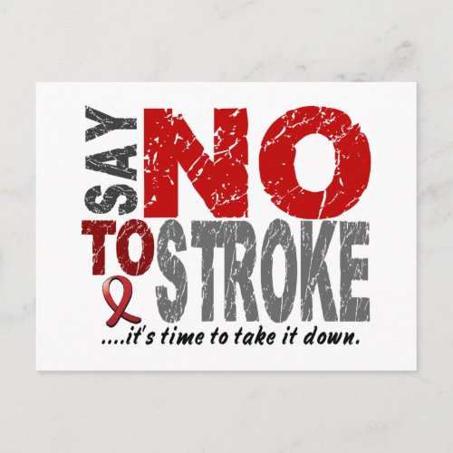 Say NO To Stroke 1 Postcard