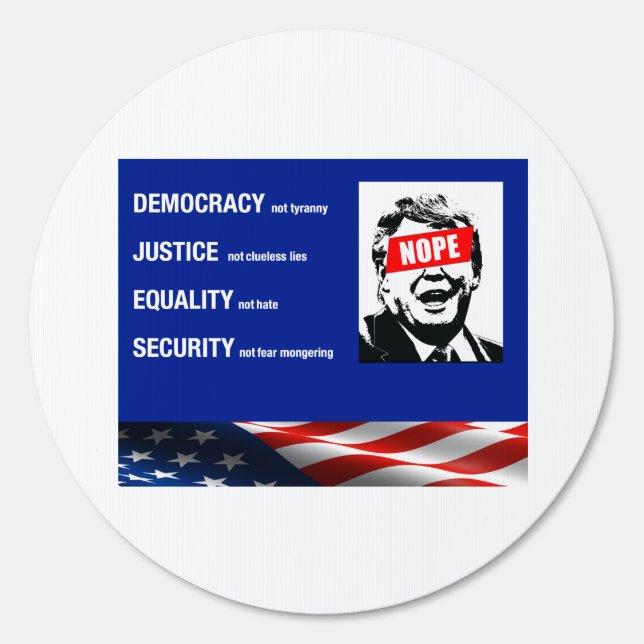 Say "Nope" to Trump Sign (Front)