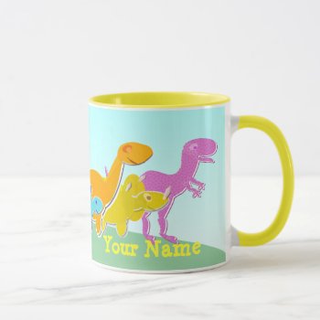Say Rawr! Dinosaurs Name Mug by dinoshop at Zazzle