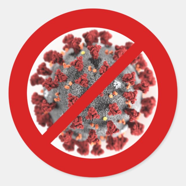 SAY STOP the CORONAVIRUS Classic Round Sticker (Front)