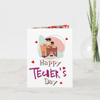 Say thank to the teacher Greeting Card