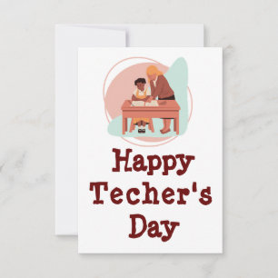 Say thank to the teacher Greeting Card