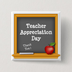Say Thank You on Teacher Appreciation Day Button