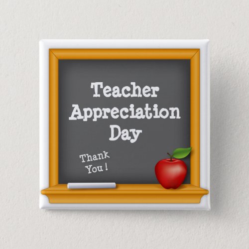 Say Thank You on Teacher Appreciation Day Button