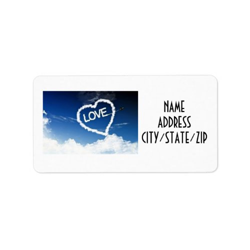 SAY THANK YOU WITH SKY WRITING ADDRESS LABEL