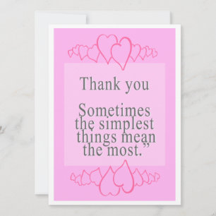 Say thank you with sweet words