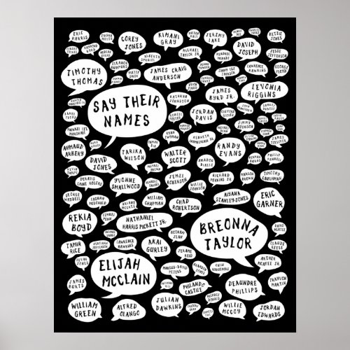 say their names poster
