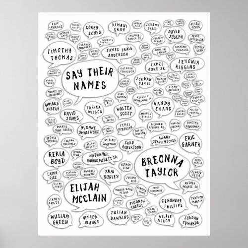 say their names poster