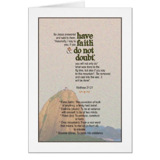 Say to the Mountain - Matthew 21:21 Cards