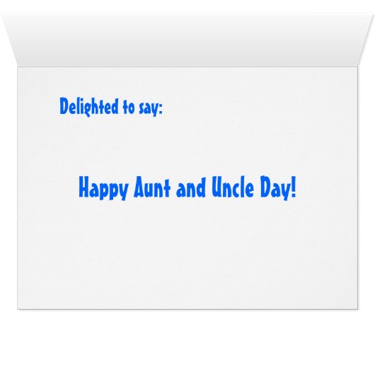 Say Uncle & Aunt Customizable Graffiti (Inside Horizontal (Bottom))