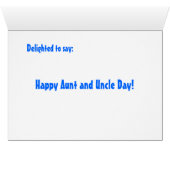 Say Uncle & Aunt Customizable Graffiti Cards (Inside Horizontal (Bottom))