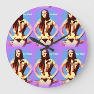 say what bikini girl clock