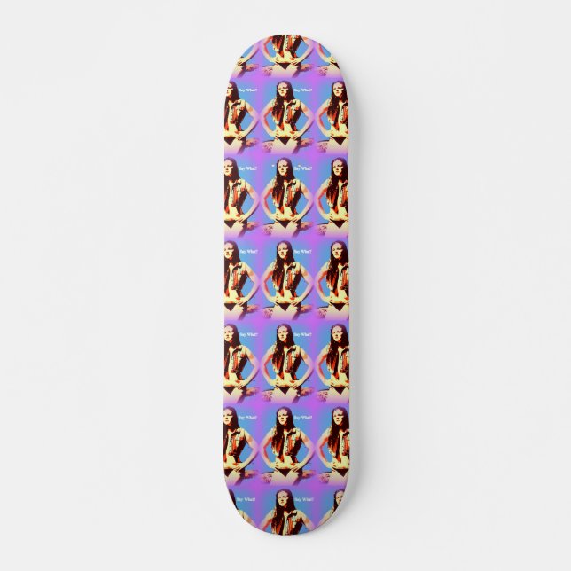 say what bikini girl skateboard (Front)