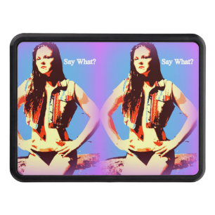 say what bikini girl trailer hitch cover