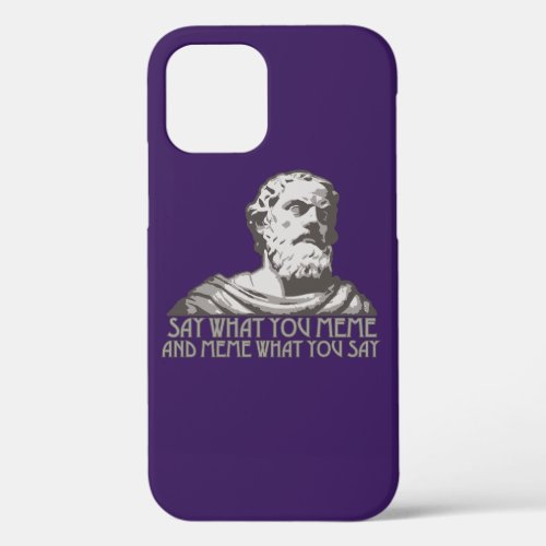 Say What You Meme and Meme What You Say iPhone 12 Case