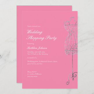 Say Yes to the Dress Bridesmaid Shopping Party Invitation