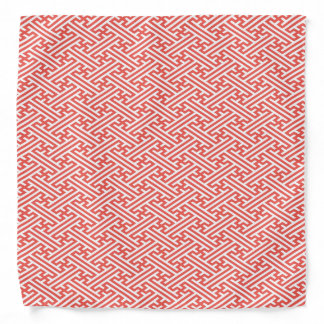 Sayagata - Japanese Traditional Pattern - Red Bandana