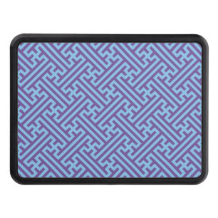 Sayagata pattern, Japanese, Purple and Blue Hitch Cover