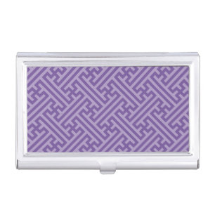Sayagata pattern, Japanese, Purple and Pink Business Card Case