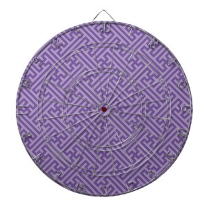 Sayagata pattern, Japanese, Purple and Pink Dart Board