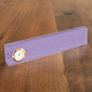 Sayagata pattern, Japanese, Purple and Pink Desk Name Plate