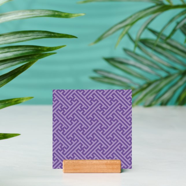 Sayagata pattern, Japanese, Purple and Pink Holder (Insitu 2)