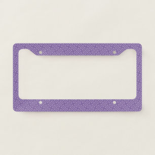 Sayagata pattern, Japanese, Purple and Pink License Plate Frame