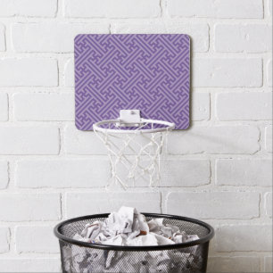 Sayagata pattern, Japanese, Purple and Pink Mini Basketball Hoop