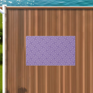 Sayagata pattern, Japanese, Purple and Pink Outdoor Rug